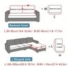Waterproof Plain Sofa Cushion Cover Jacquard Elastic Sofa Slipcovers For Living Room Chaise Lounge L-Shaped Sofa Seat Cover