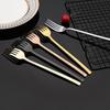 Gold Dinnerware Set Luxury Cutlery Stailess Steel Set 24Pcs Tableware Knives Forks Dining Dinner Set Western Food Restaurant