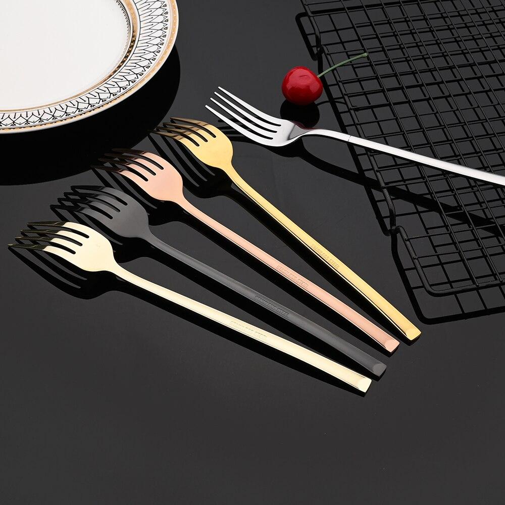 Gold Dinnerware Set Luxury Cutlery Stailess Steel Set 24Pcs Tableware Knives Forks Dining Dinner Set Western Food Restaurant