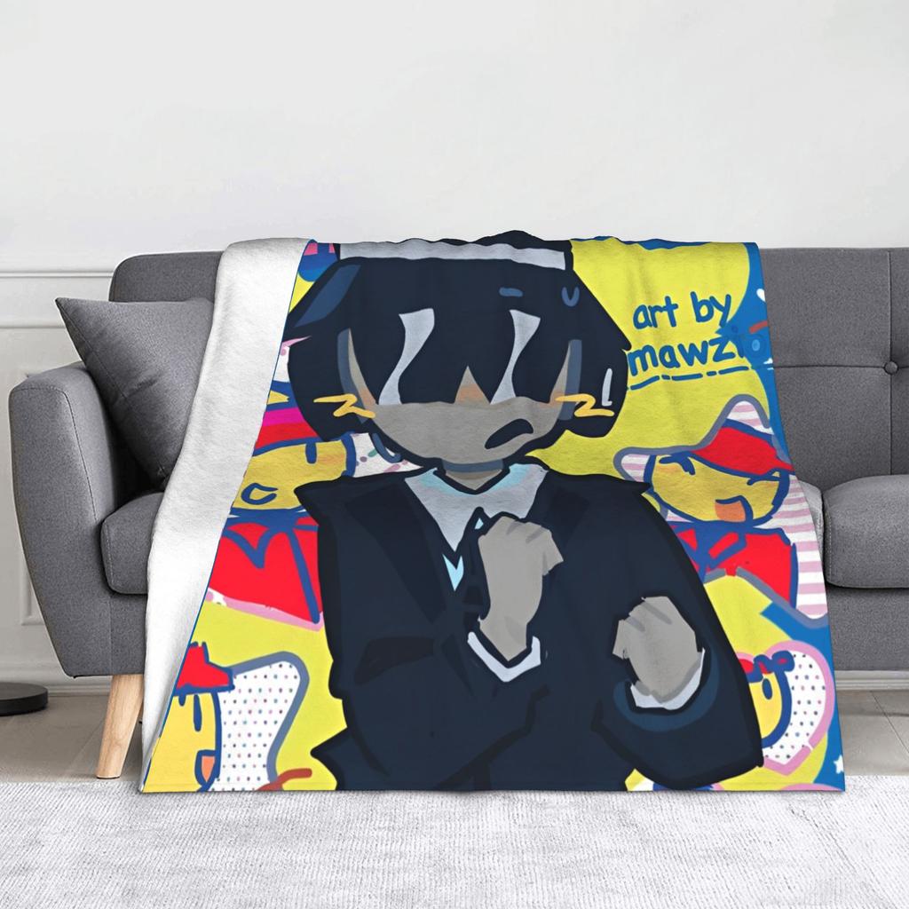 Azuretime Anime Fleece Blankets Azure Two Time Forsaken Awesome Throw Blanket for Home Hotel Sofa 125*100cm Quilt