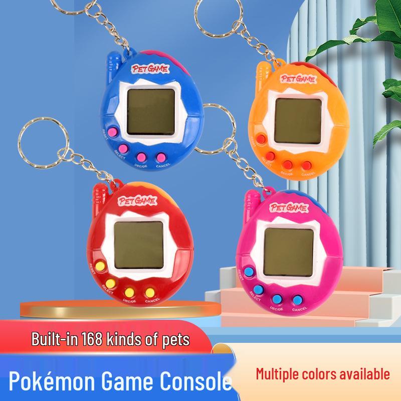 Mini Handheld Virtual Pet Game Console Keychain Toy Gift