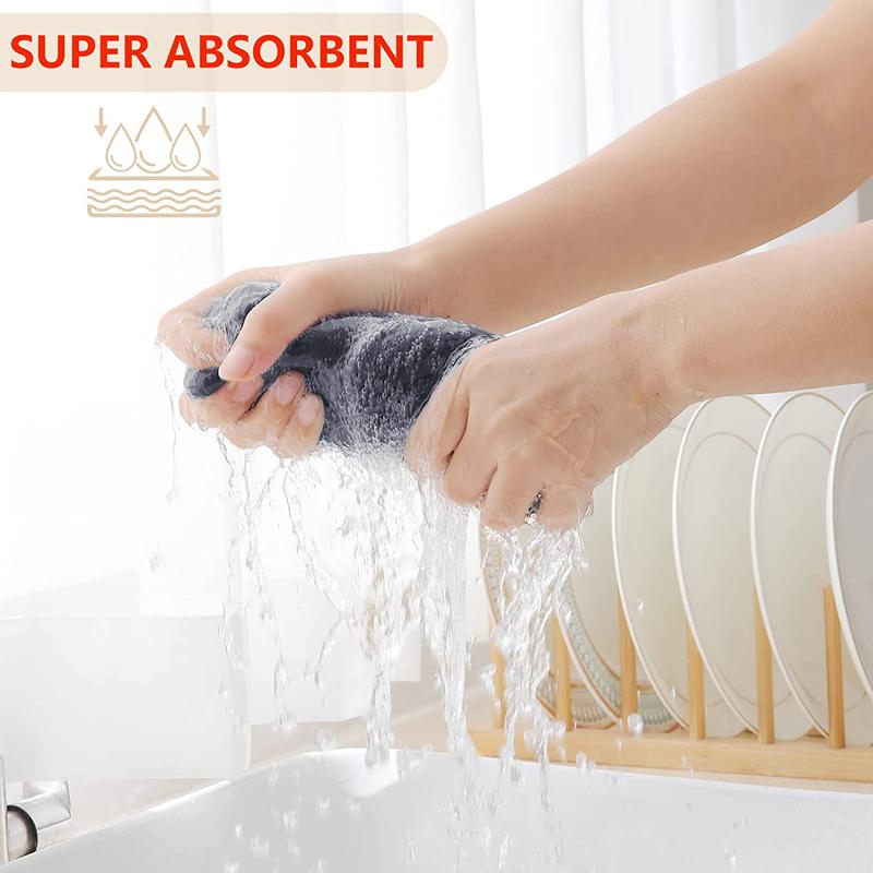 100% Cotton Towel Soft Absorbent Dishcloth Kitchen Dish Rags Honeycomb Breathable Face Wash Towel Household Cleaning Wash Cloth