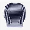 SainT James Kids Long Sleeve T shirT Modern sTripe Marine Neige 2066