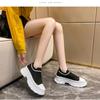 Thick Bottom Knitting Women's Vulcanize Shoes 2024 New Breathable Socks Shoes Casual Sneaker Slip on Tennis Non-slip Shoes Women