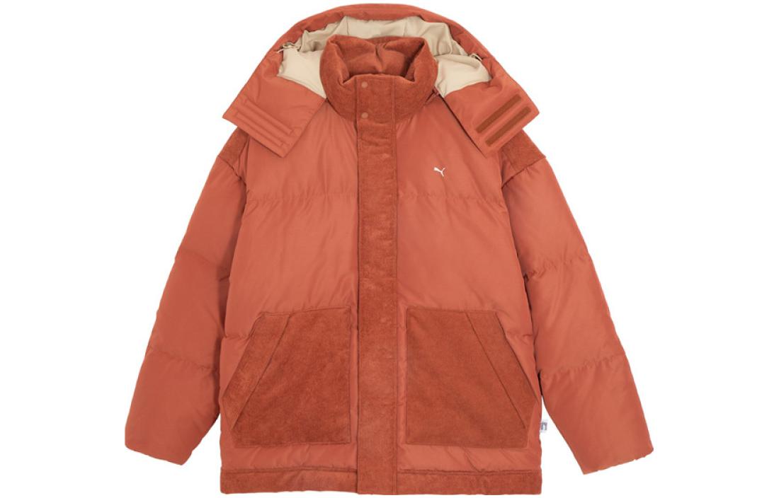 PUMA Down Jackets Unisex Fruit Vinegar Brown Hooded Moderate Other 623043-41 M