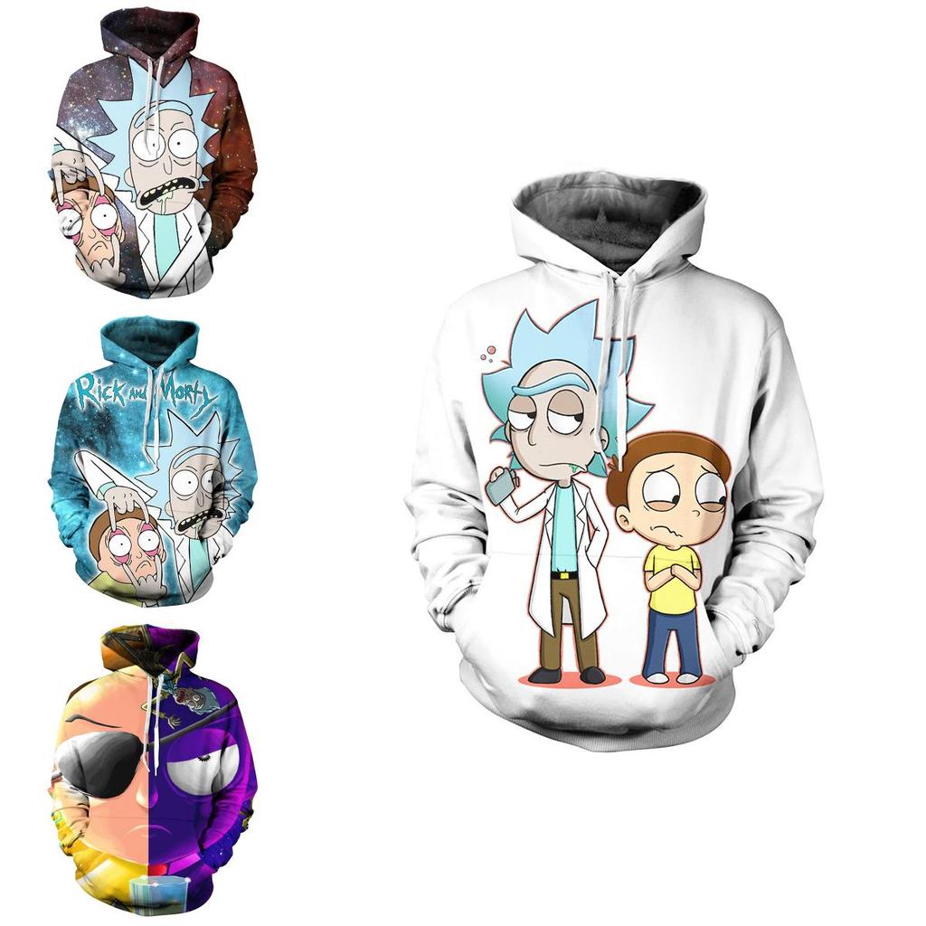 Cartoon Rick And Morty 3d Print Casual Hoodies Women Men Sweatshirt Pullover New