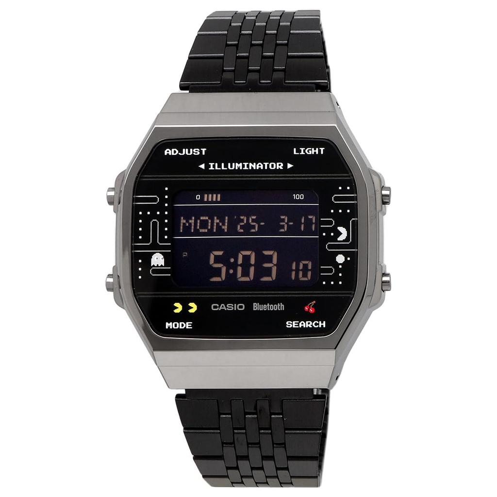 Casio PAC-MAN Collaboration Digital Watch with Bluetooth and Step Tracker ABL-100WEPC-1B (Parallel Import)