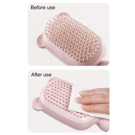 Retractable Self-Cleaning Hair Brush Scalp Massage Anti-static Air Cushion Comb Portable Travel Men Women Hair Detangling Styling Brush