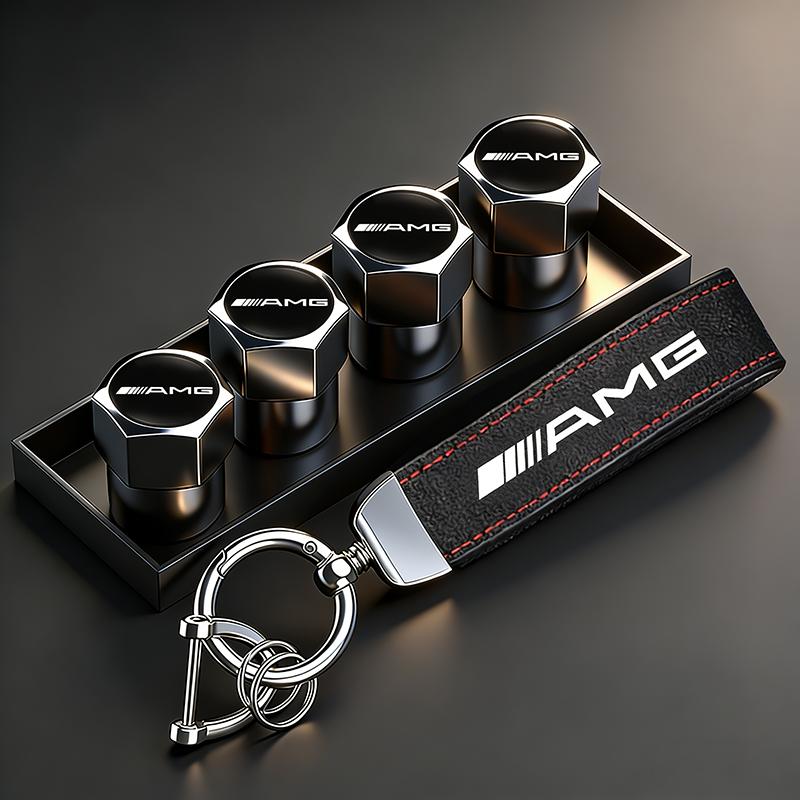 Auto Reifen Felgen Ventilkappen Abdeckung/Auto Schlüsselanhänger Ring Schlüsselanhänger Für Mercedes Benz AMG W203 W206 W220 W205 W211 W212 W201 W168 W108. IX6