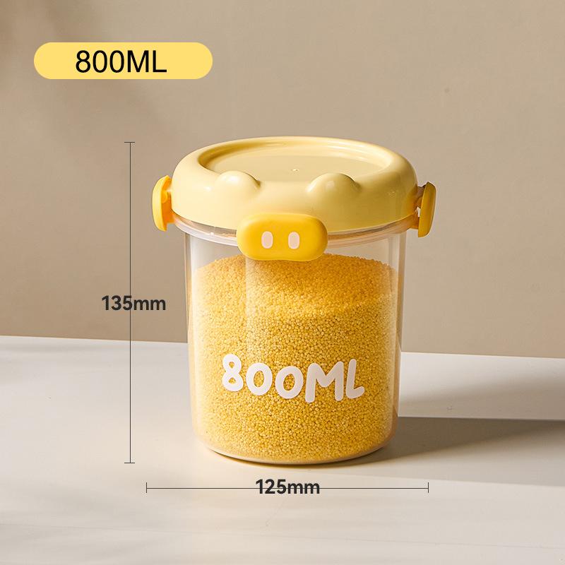 1Pcs Transparent Plastic Spice Jars With Plastic Cartoon Lid Airtight Spice Containers Empty Seasoning Jars For Spice Salt Sugar