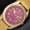 AUTOMATIC VINTAGE REFURBISHED CITIZEN JAPAN MENS PURPLE DIAL WATCH A445333-1