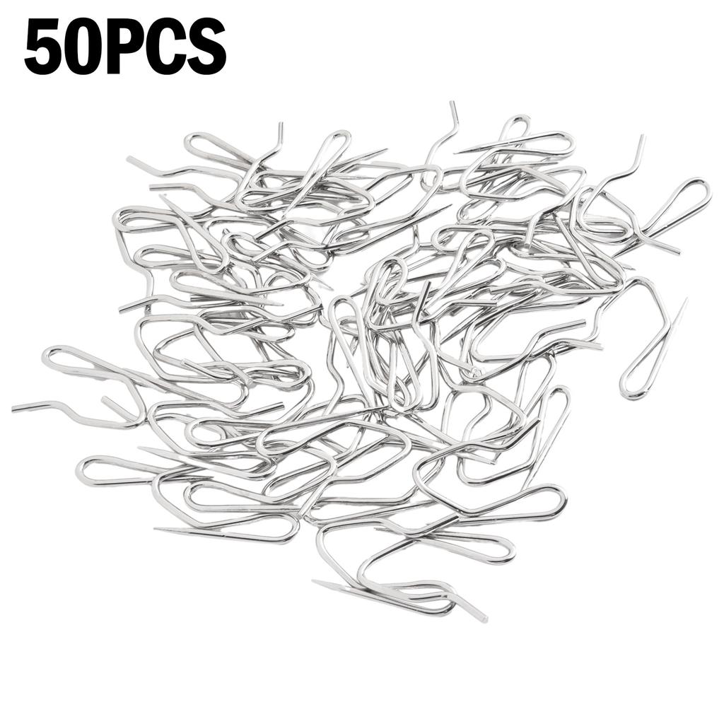 10/20/50pcs Urtain Hook Metal Pin S Curtain Shower Curtain Hanging Home Curtain Hardware Accessories