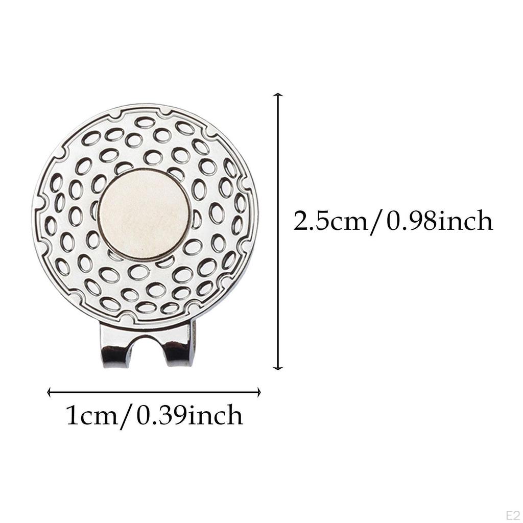 6 Stück Golf Hut Clips Ballmarker Kappenhalter Training Tragbar für Taschen