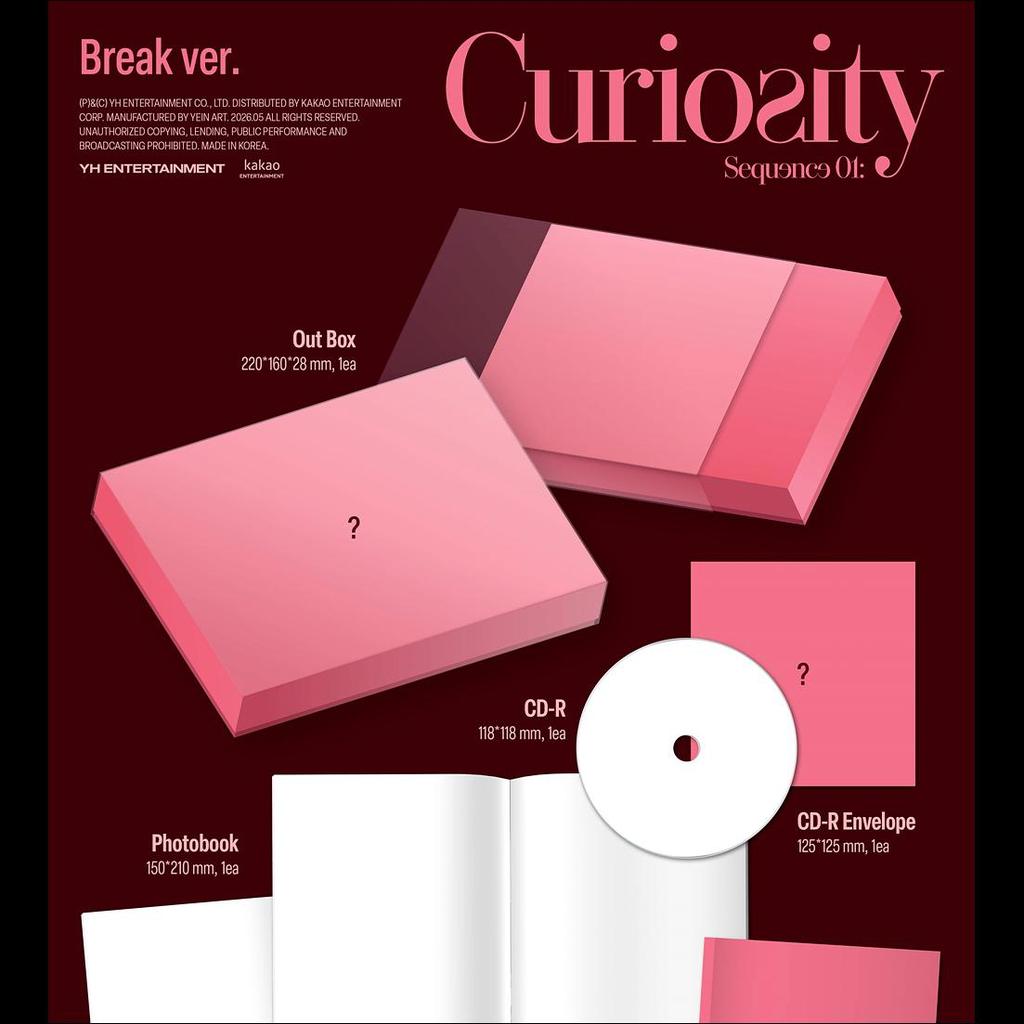 [Pre-order] AND2BLE [Sequence 01 Curiosity] 1st Mini Album (Unnatural Ver. / Gazed Ver. / Break Ver.) + Free Gift