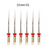 6 szt./pudełko Złote elastyczne pilniki dentystyczne, obrotowe pilniki endodontyczne, złote pilniki endodontyczne, 21/25/31 mm, niklowo-tytanowe, narzędzie stomatologiczne