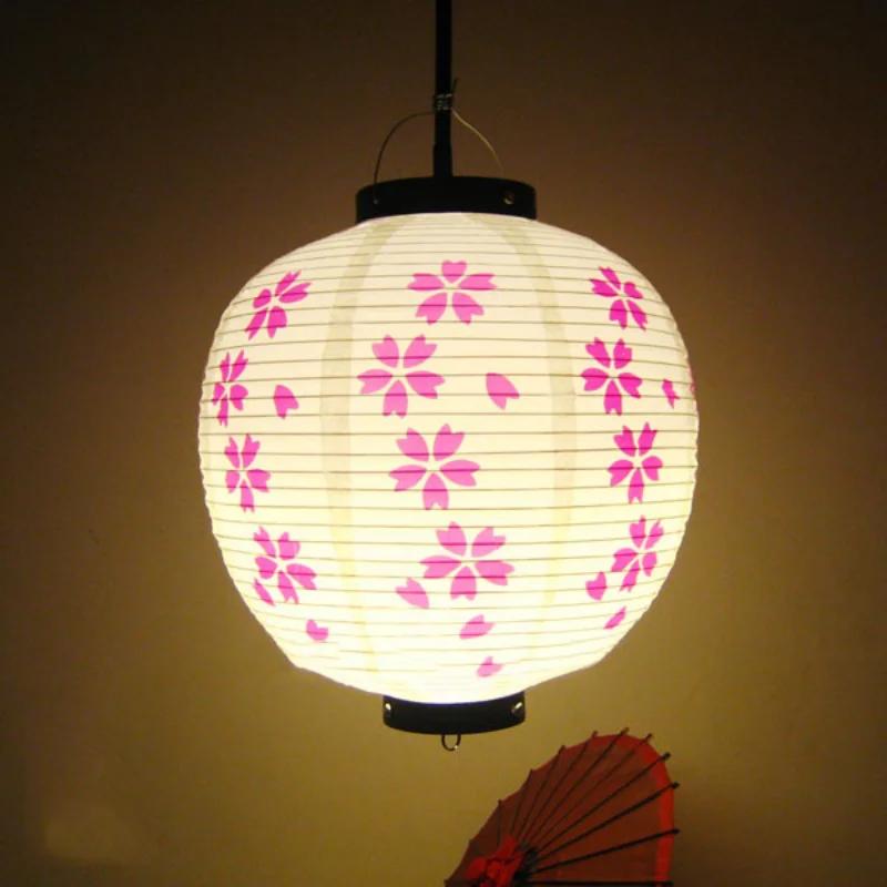 30cm Japanese Izakaya Outdoor Waterproof Decor Lanterns Sake Sushi Lamian Noodles Salmon Cuisine Restaurant Advertising Lantern