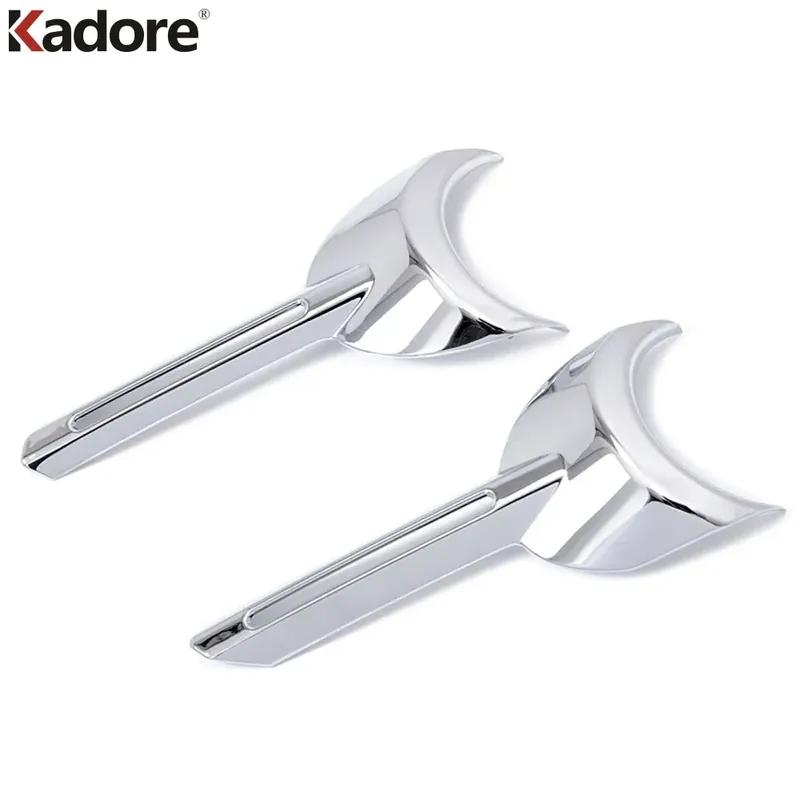 Car Front Fog Light Lamp Cover Trim For Renault Koleos 2016 2017 2018    Chrome Head Foglight Bezel Trim Accessories