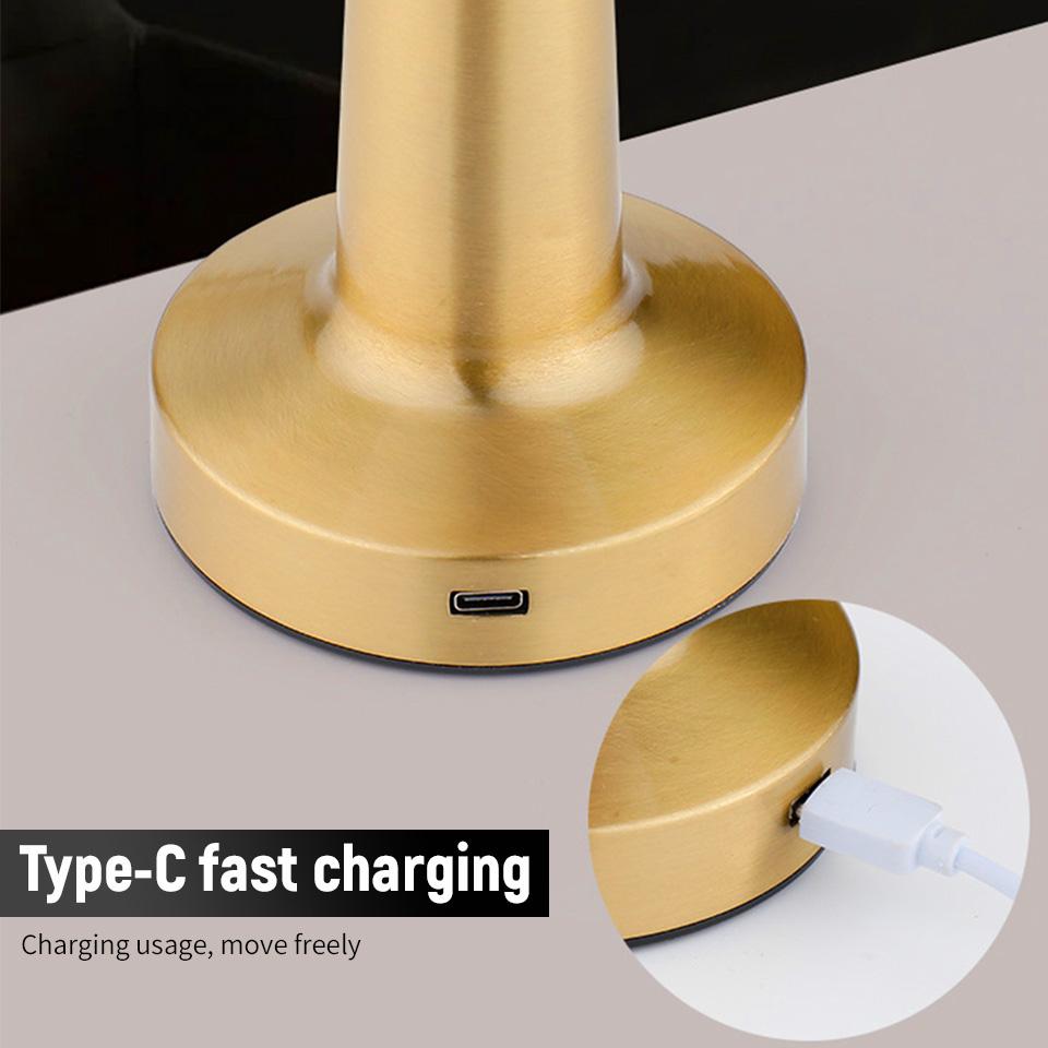 USB Rechargeable Touch Senso Lamp Room LED Bedside Decorative Table Lamp Restaurant Bar Desktop Mood Lighting Night Lights Decor