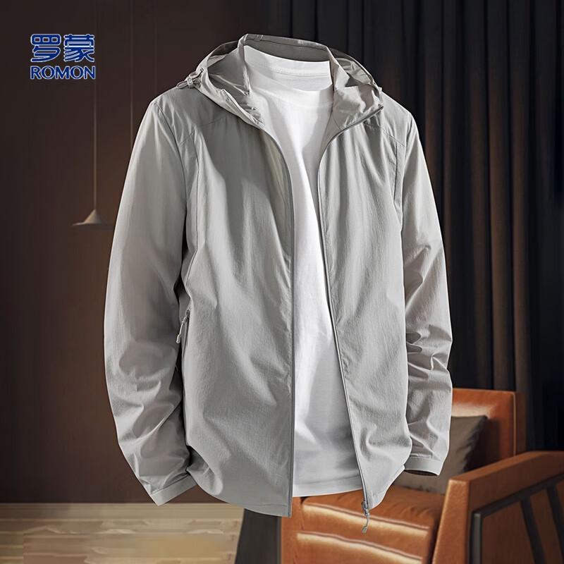 

Romon Men s Hooded Casual Jacket