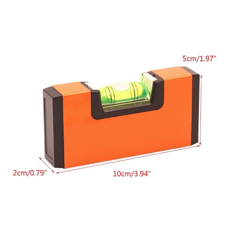 Small Pocket Level Tool Metal Pocket Spirit Level Bubble Level 10cm