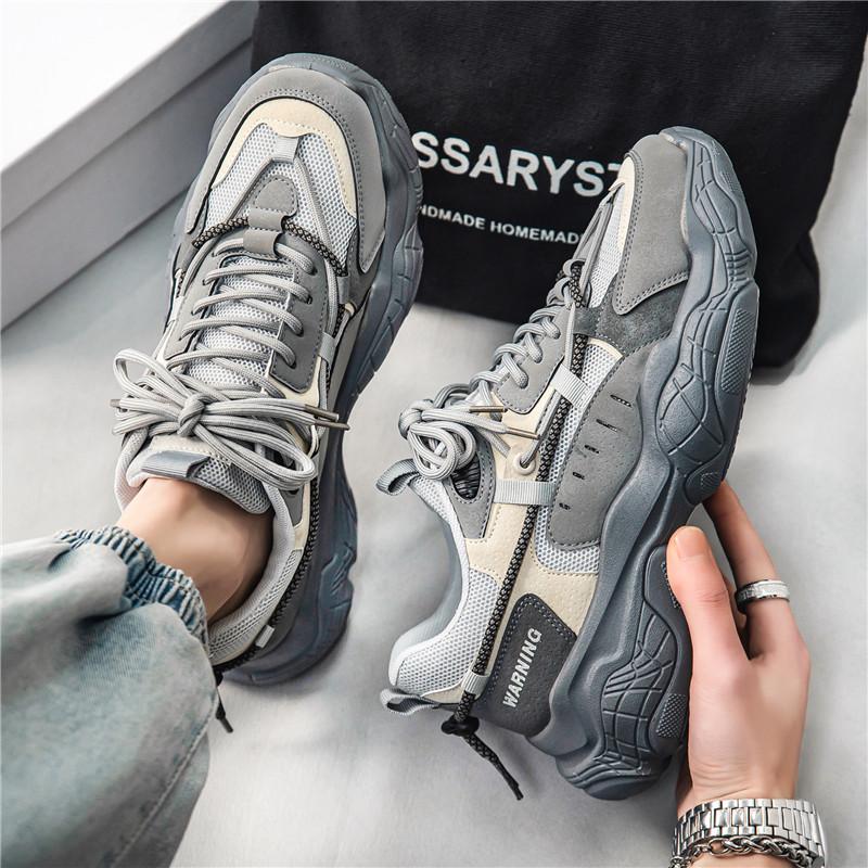 Men's shoes new summer casual breathable casual little white sports shoes teen height-increasing dad ins shoes