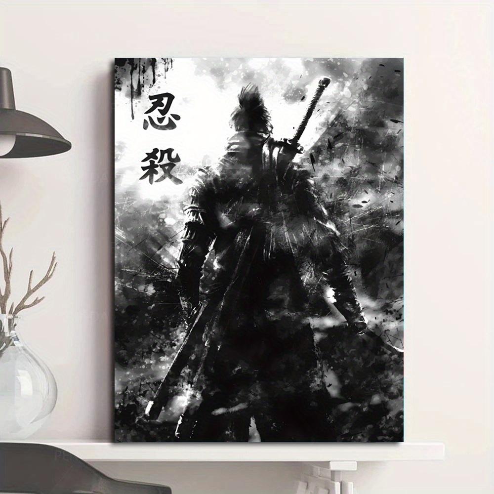 

Постер на холсте в раме Японские самураи Принты Холст Фреска Художественное произведение Фреска Подарок Домашнее украшение 30*40cm(with frame)