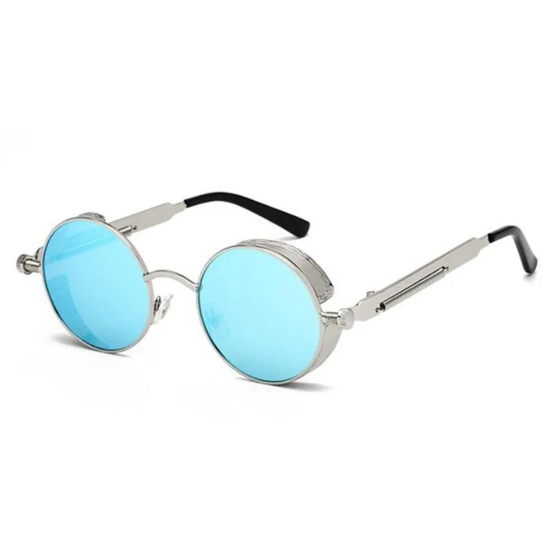 Gold Metal Sunglasses Gothic Steampunk Vintage Shield Eyewear Shades Prescription Sun Glasses 0 -0.5 -1.0 -2.0 To -5.0