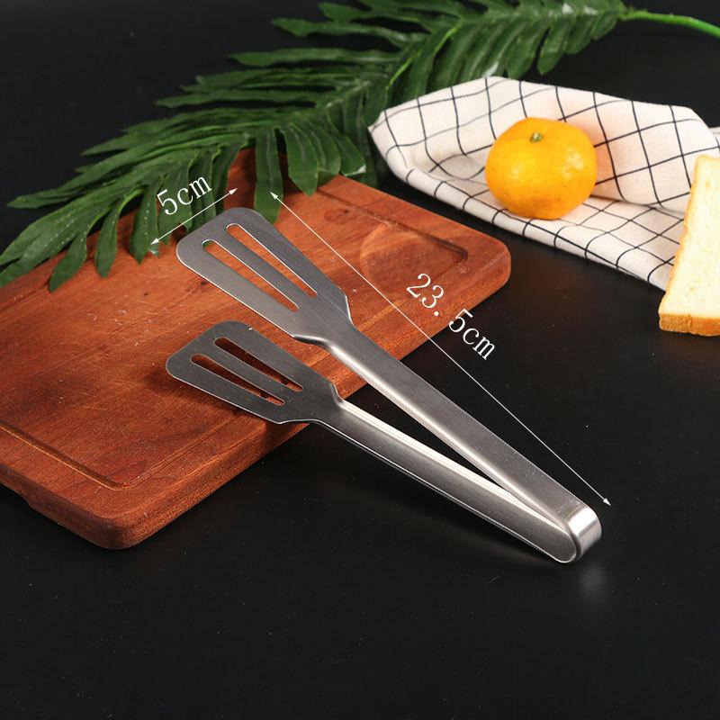 Mehrzweck-Gold-Lebensmittelzange Clips Brot Steak Clip Edelstahl Antihaft Ablassölklemme Heimküchenzubehör Utensilien