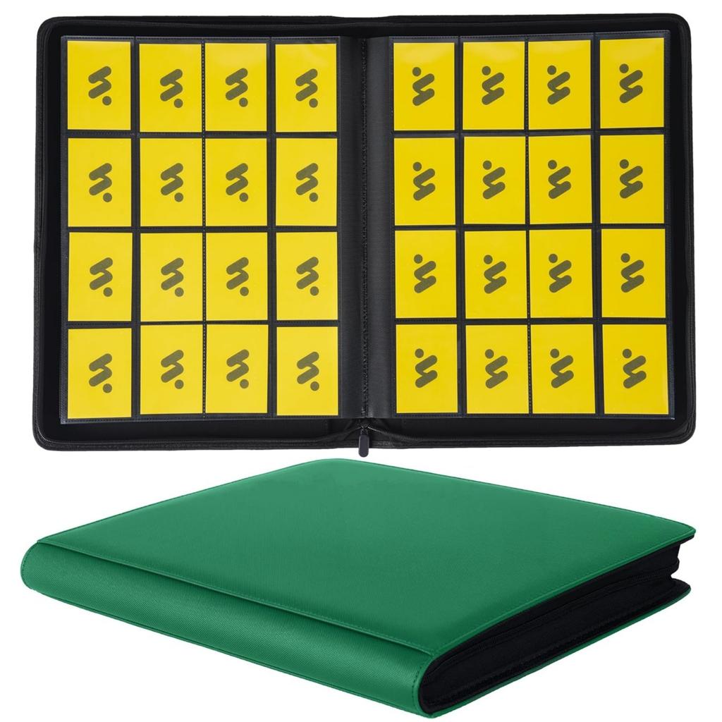 Large 1024 Hold TCG Card Binder 16 Pocket Zippered Waterproof for YuGiOh Magic Cards Anime Game Card Collection Album