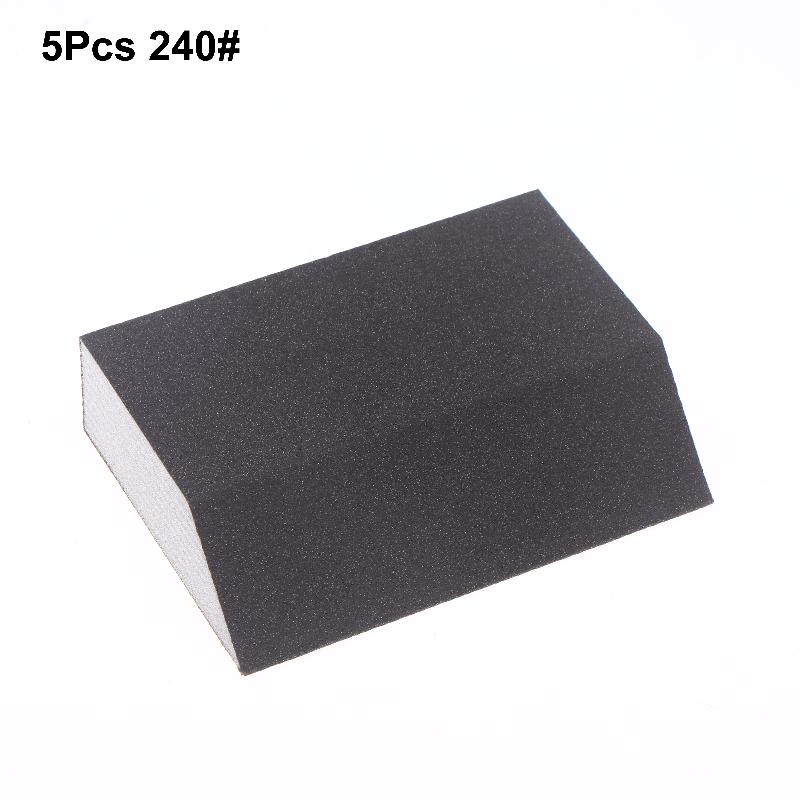 5/7 Piece Single Sandpaper Sponge Set - 60/80/100/120/180/220/240 Grit Sanding Block Combination, Washable And Reusable