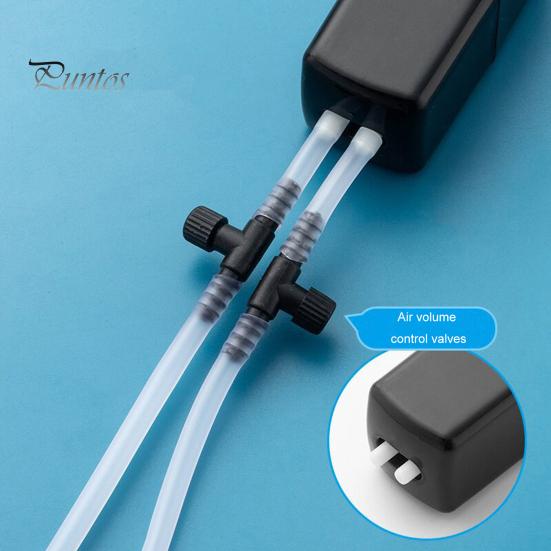 1 Set Oxygen Pump Dual Tube Design Mini Aquarium Air Pump Kit Ultra-Quiet USB Charging Pump for Fish