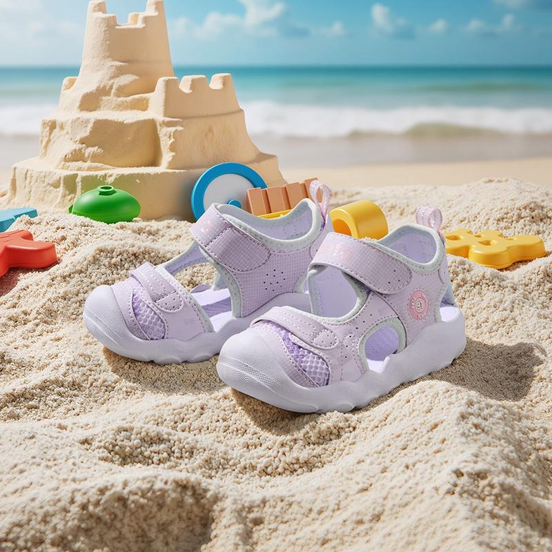 Anta Comfortable Trendy Versatile Velcro Hollow Beach Shoes Lightweight Shock Absorbing Breathable Quick Dry Anti-Kick Low-Top Walking Shoes A22520036