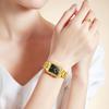 OLEVS Women's Square Gold Watch, Popular Women's Watch, Waterproof Quartz Movement, Analog Business Watch, Sparkling and Stylish, Lightweight, Metal