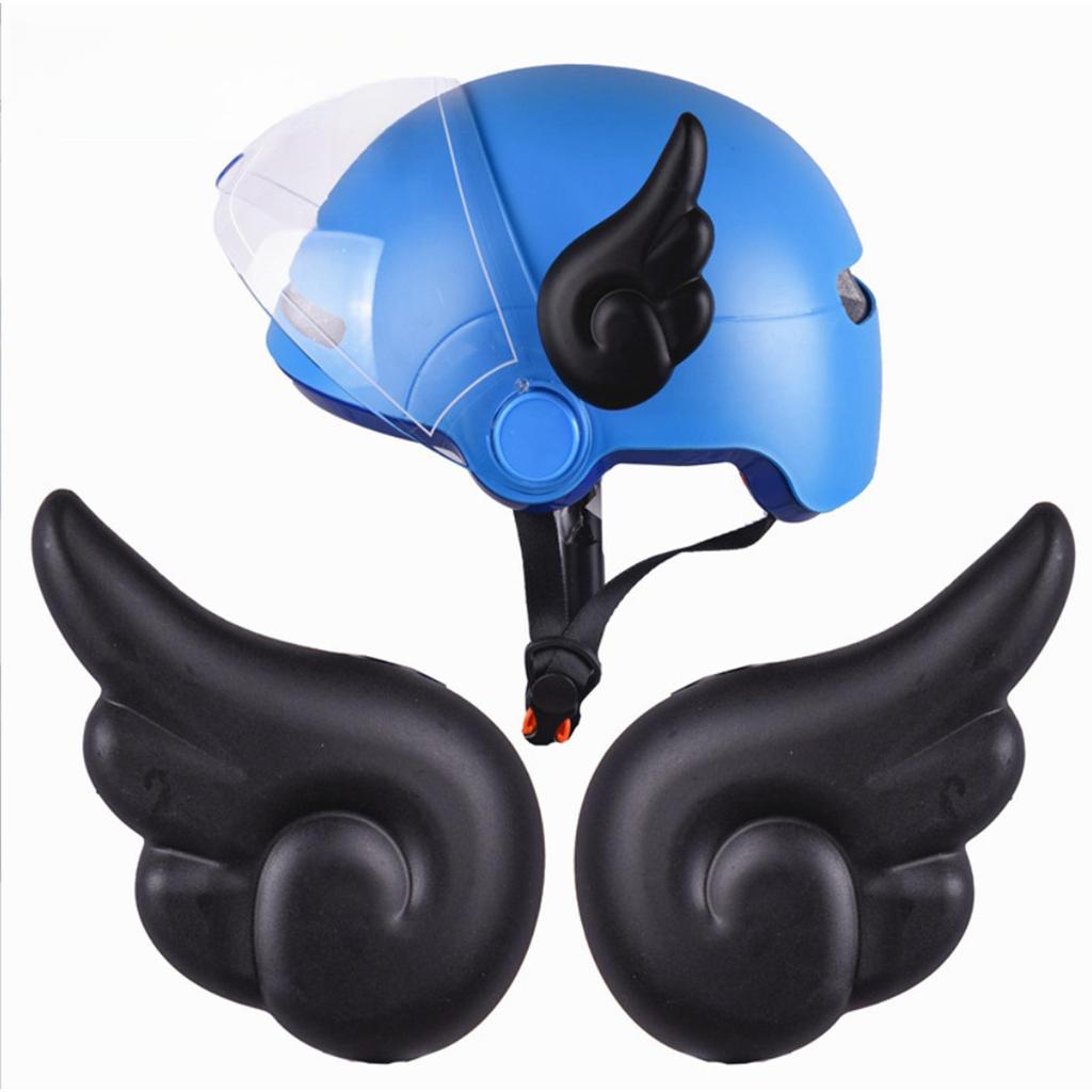 2PC Electric Motorcycle Helmet Angel Wings Decoration Accessories