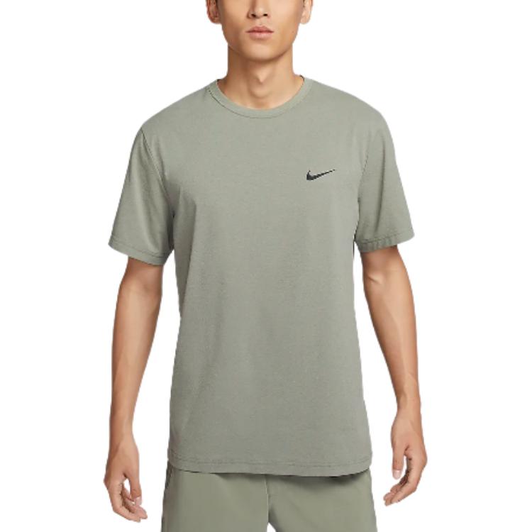 

Nike Dri-Fit Hyverse Solid Soft Quick-Dry Short Sleeve T-Shirt Men Tops Dark-Mud-Gray Black DV9840053 S