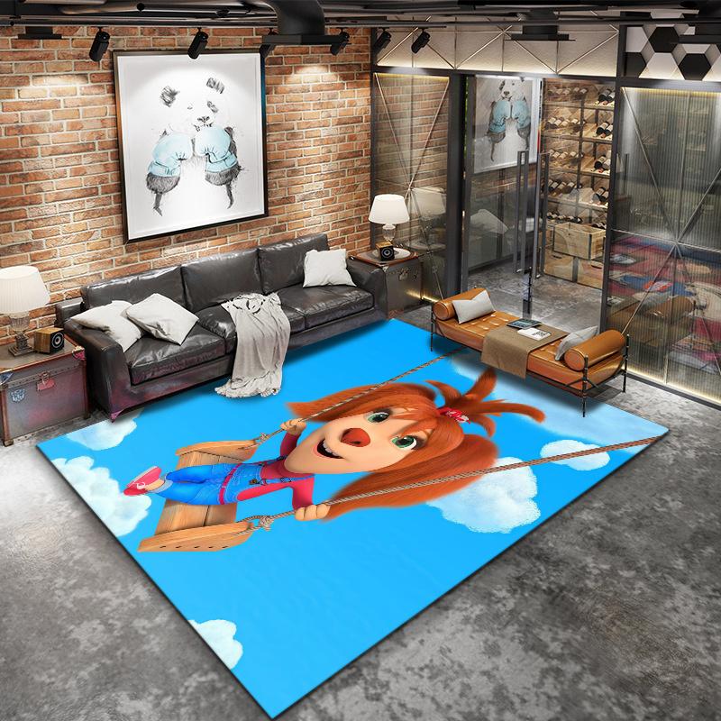 Barboskiny Carpet Rug for Living Room Bedroom Home Sofa Decoration,Kids play Nonslip Floor Mat