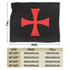 Knights Templar Flag Flannel Fleece Blanket Lightweight Warm Cozy Anti-Pilling Fuzzy Throw Blankets for Travel Couch Bed Sofa