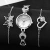 Women'S Quartz Bracelet Watch Set Fashion Small Dial Watch Accessories Trend Diamond-Encrusted Women'S Watch Women'S Watch