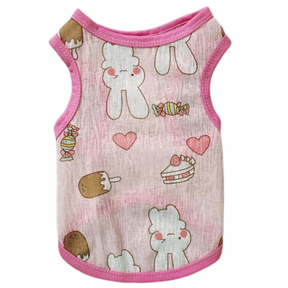 Atmungsaktive dünne Weste für kleine Hunde, ärmellose T-Shirts für Welpen, Katzenkleidung, Sommerkleidung im Freien, Sonnenschutz für Haustiere, Hundehemden