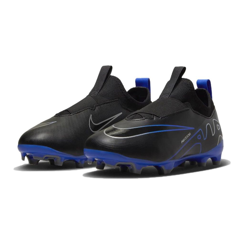 Nike Zoom Mercurial Vapor 15 Academy MG GS Shadow Pack Kids Sneakers Black Hyper-Royal Chrome DJ5617-040