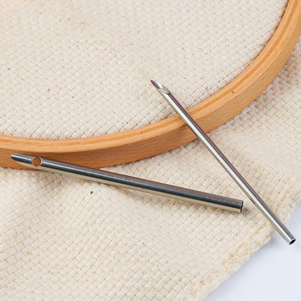 5Pcs Adjustable Punch Needle Set 2.5mm/3.5mm/5mm Tailors Awl Set Punch Stitching Kit Beading