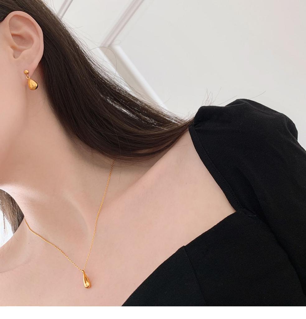 Módní Boho Jednoduchý 316L Nerezová ocel Vícebarevný Crystal Drop Přívěsek Choker Náhrdelník pro ženy Vintage límec Korálkový řetízek Šperky Dárek na párty