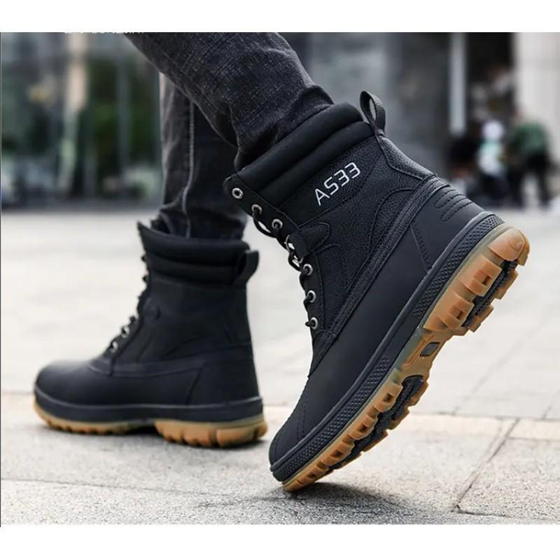 

Высокие ботинки для пустыни, модные мужские ботинки, походные ботинки для альпинизма, кроссовки большого размера для активного отдыха, универсальные ботинки 39 чёрный