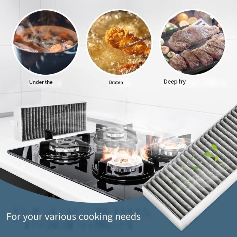 Набор из 4 фильтров для кухонной вытяжки, сетчатый фильтр, фильтры для вентиляционной решетки, сменные жироулавливающие сетки для кухонной вытяжки, для вытяжки China Mainland