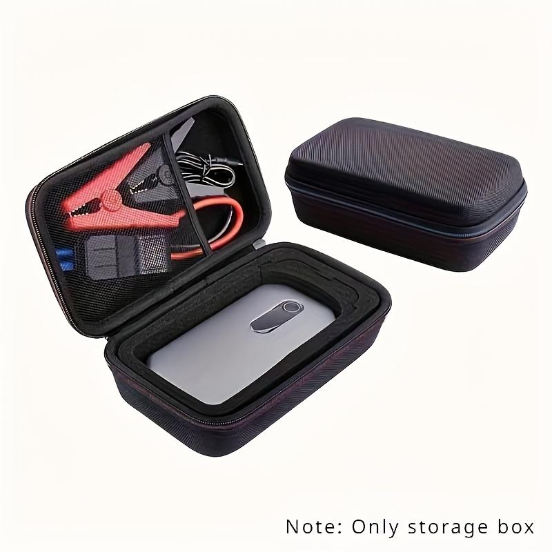 Scatola portaoggetti portatile in EVA per avviatore d'auto - Custodia protettiva antiurto e anti-caduta, Organizzatore leggero per accessori per auto