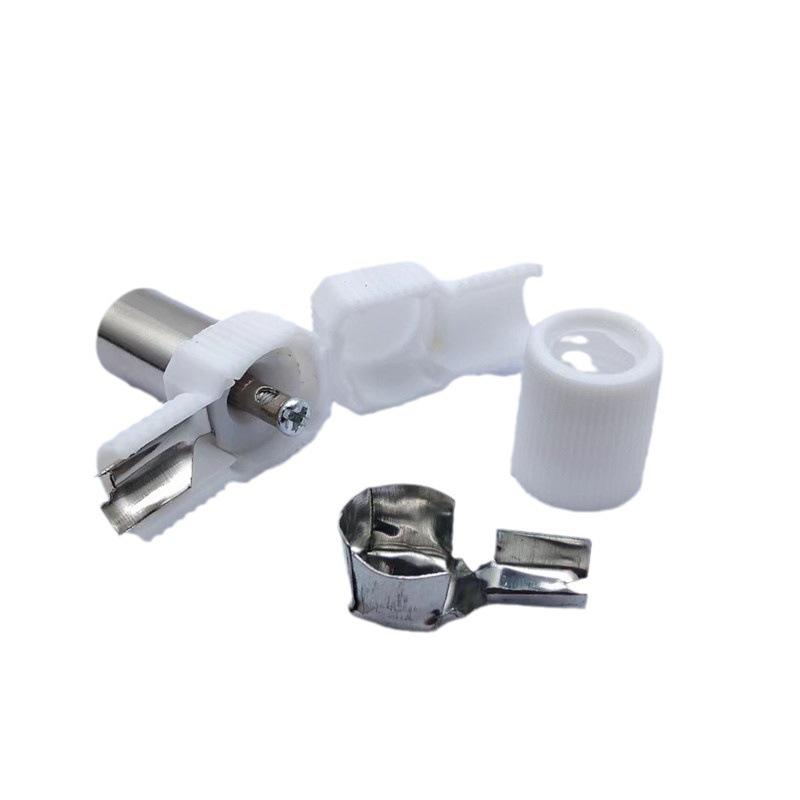 90° Solderless RF TV Connector 9.5mm Female Antenna Plug