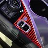 Red Carbon Fiber Central Console Drive Panel Cover Trim Fit For Infiniti Q50 Q60