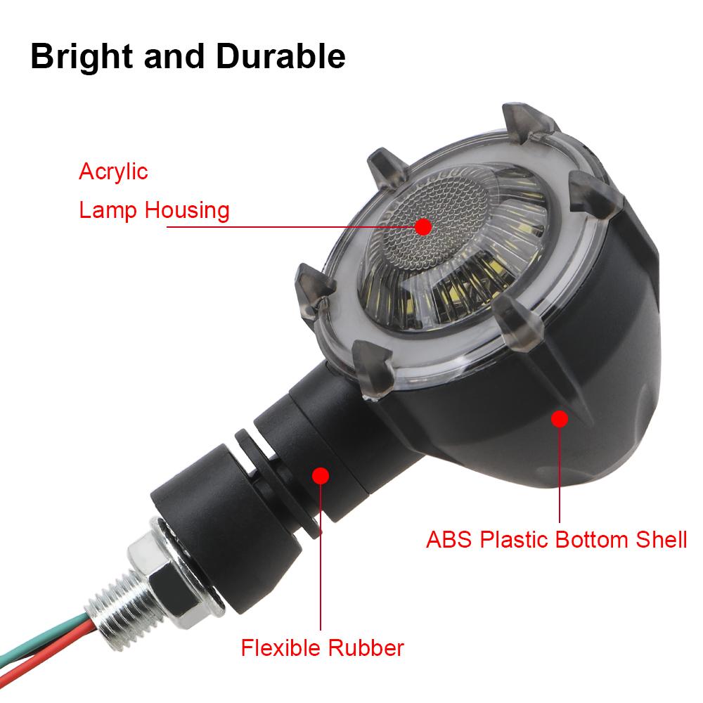 12V Universal Turn Signal Warning Lights Motorcycle Accessories Signal Lamp Daytime Running Light LED Flashers Turn Indicator