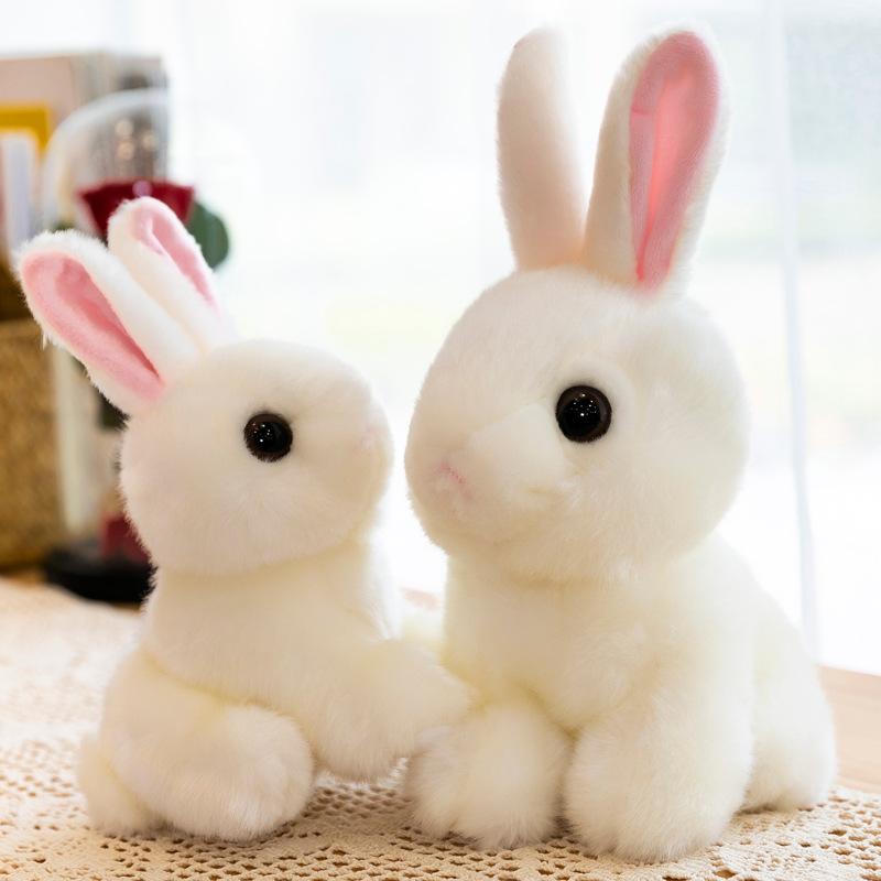 Simulation Rabbit Doll Plush Toy Cute Little Rabbit Doll Birthday Gift Grab Doll