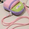 Trendy Dopamine Mini Backpack: Color Block Crossbody Bag for Women, Japanese & Korean Style